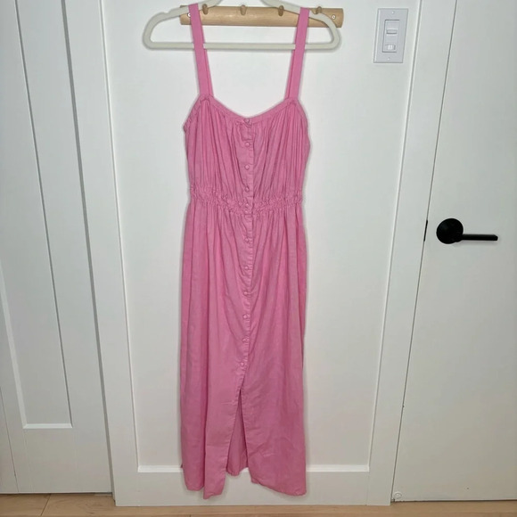 Zara pink linen dress - Picture 4 of 7